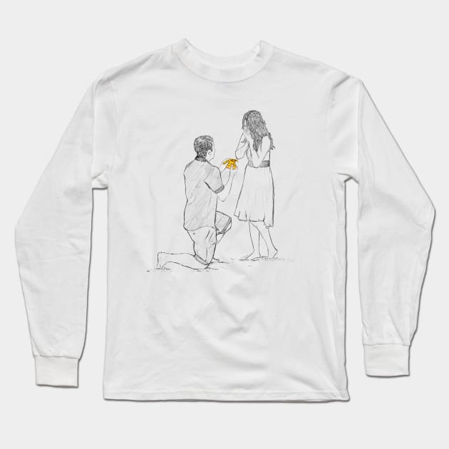 Love at first bite Long Sleeve T-Shirt by Chevsy